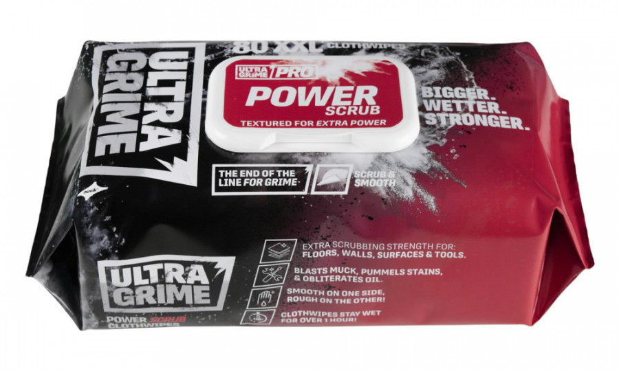 Niisked puhastuslapid UltraGrime PRO Power Scrub 1