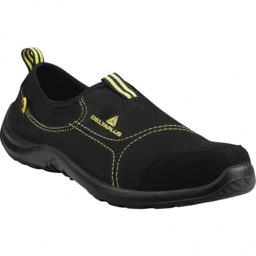 Safety shoes Miami S1P ESD SRC, black/yellow 37, Delta Plus