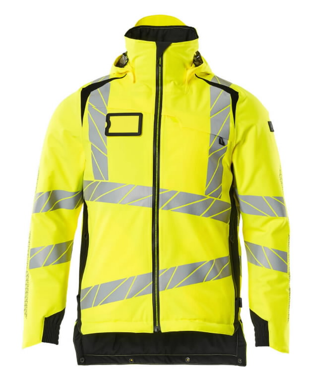 Winter jacket ACCELERATE SAFE Climascot,  CL3, HI-VIS yellow/black 4XL