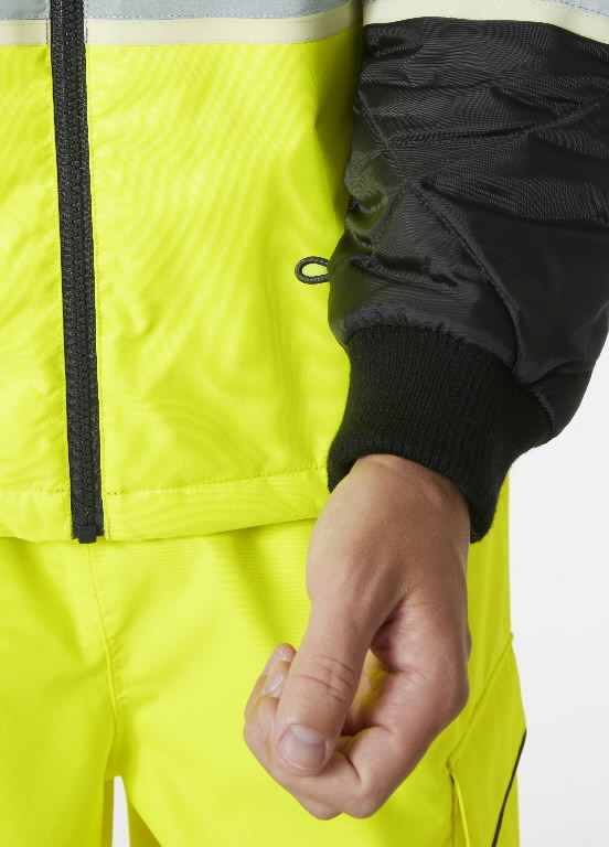 Jacket padding vest Uc-Me zip in, hi-viz CL2, yellow-black 2XL 2.
