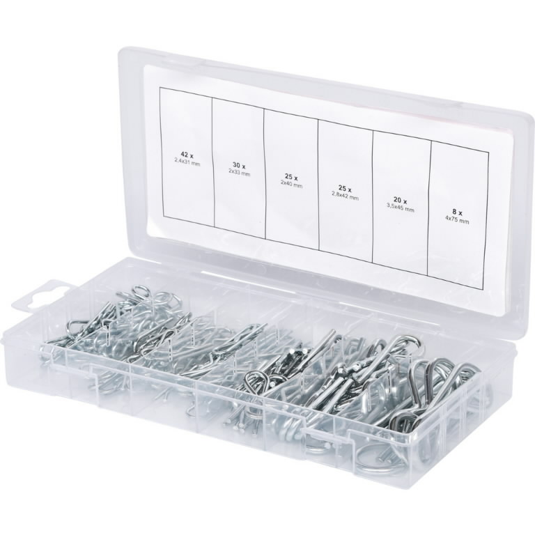 spring split pins assortment 150-pcs, KS Tools