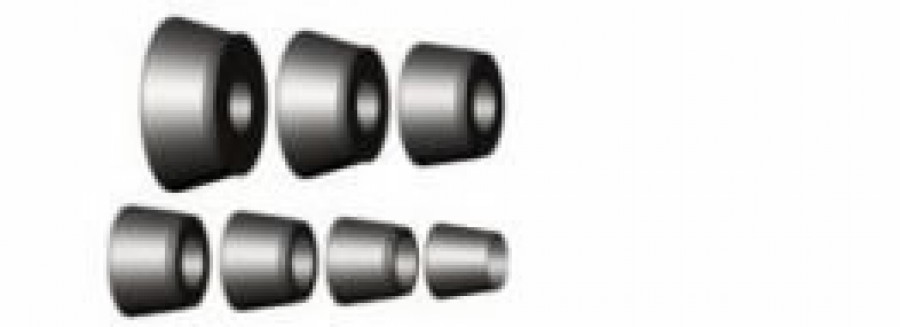 Koonuste komplekt 40mm võllile 7 tk 42,5 - 131,5 mm, Haweka