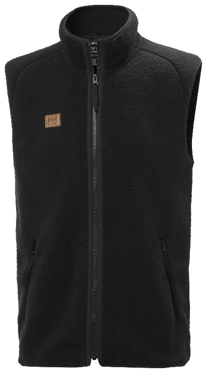 Fleece vest Heritage Pile, black 3XL