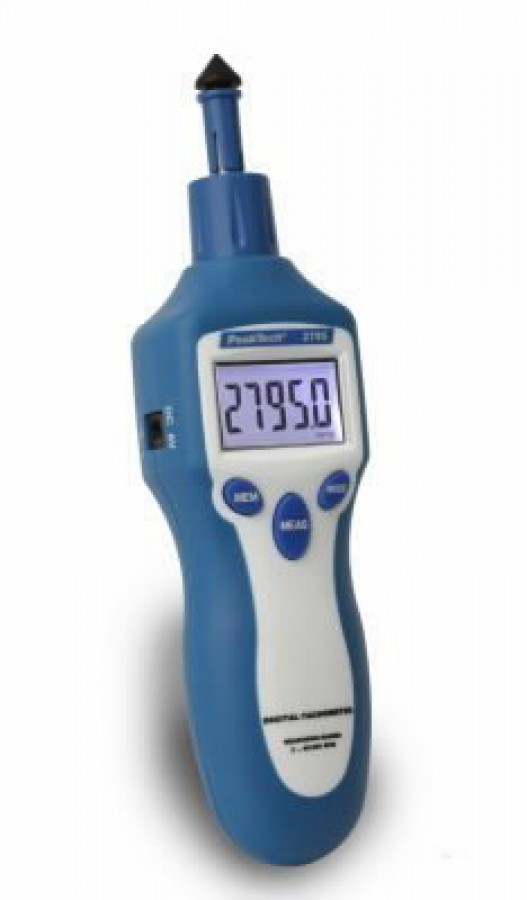Tahhomeeter 2795 mehaaniline ja laseriga 1-99 999 p/min, PeakTech