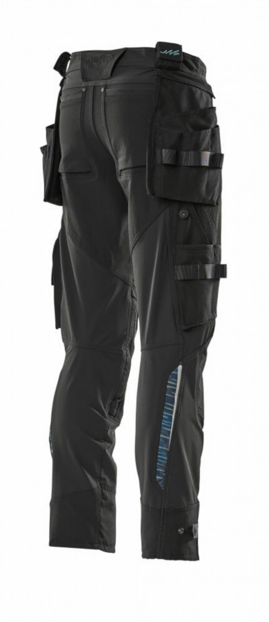 Kelnės 17031 Advanced, su kabančiomis kišenėmis, juoda 76C46 4.