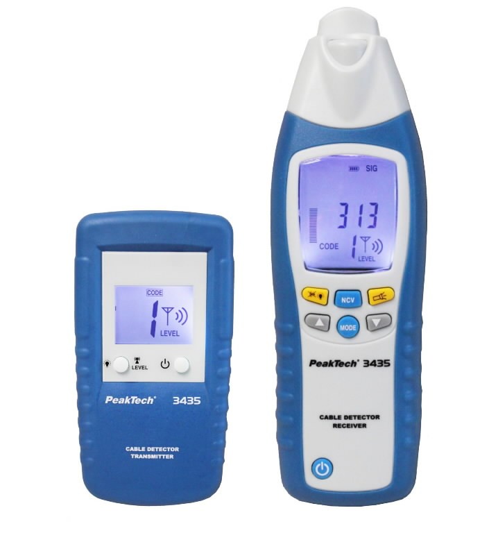 Cable Detector-Set consisting of a transmitter & receiver, PeakTech