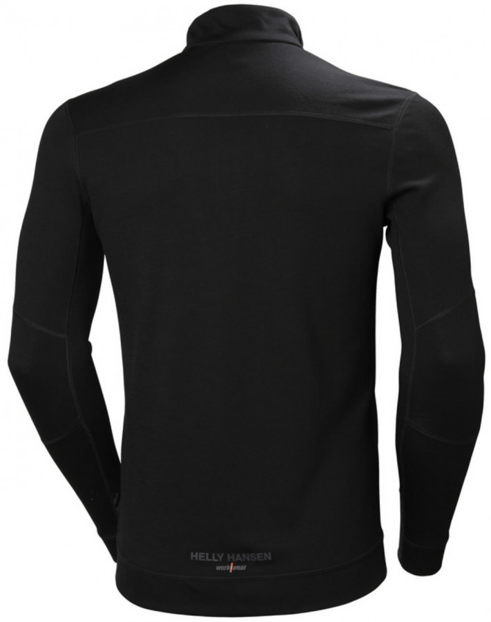 Apatiniai marškinėliai LIFA Merino Halfzip, juoda 2XL 2.