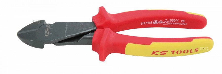 diagonal side cutters 175mm VDE, KS Tools