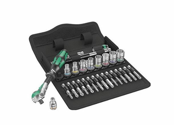 Socket set 1/4´´, 8100 SA 9 Zyklop, Wera