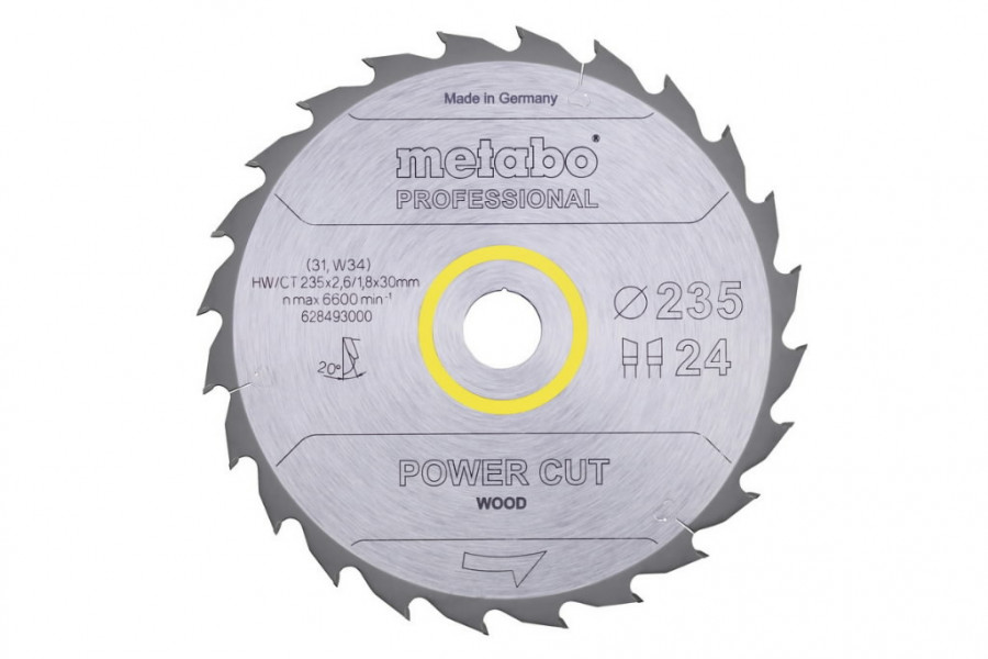 Pjovimo diskas Power Cut KS 85 FS 235x2,6/30, z24, WZ, 20