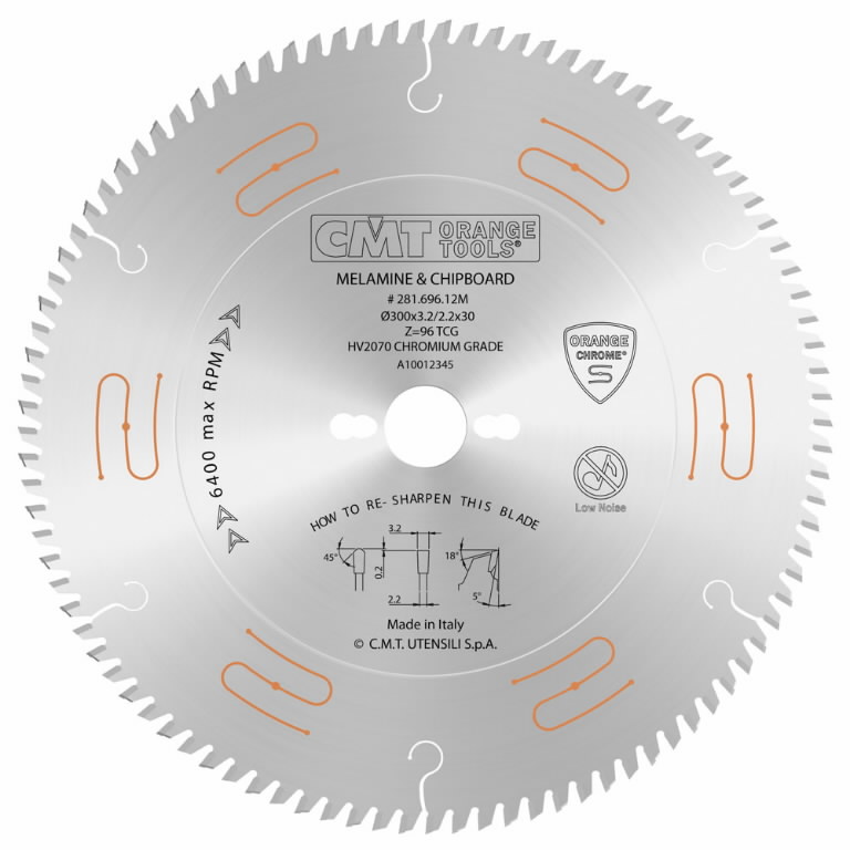 Pjovimo diskas laminatinei plokštei 160x2.2/1,6x20mm Z48 a=4° TCG INDU