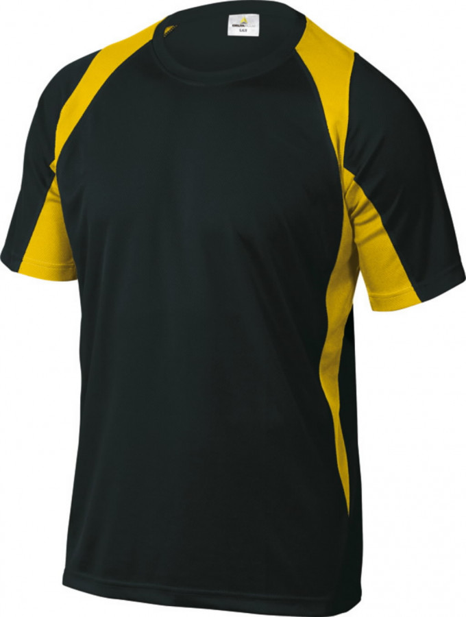 Marškinėliai BALI, poliesteris, juoda/geltona 3XL