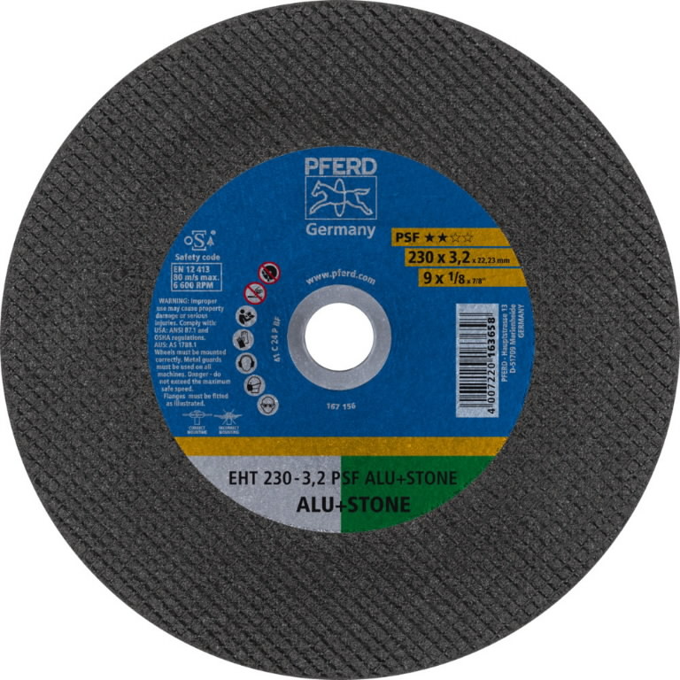 Pjovimo diskas PSF Alu+Stone 230x3,2mm 1