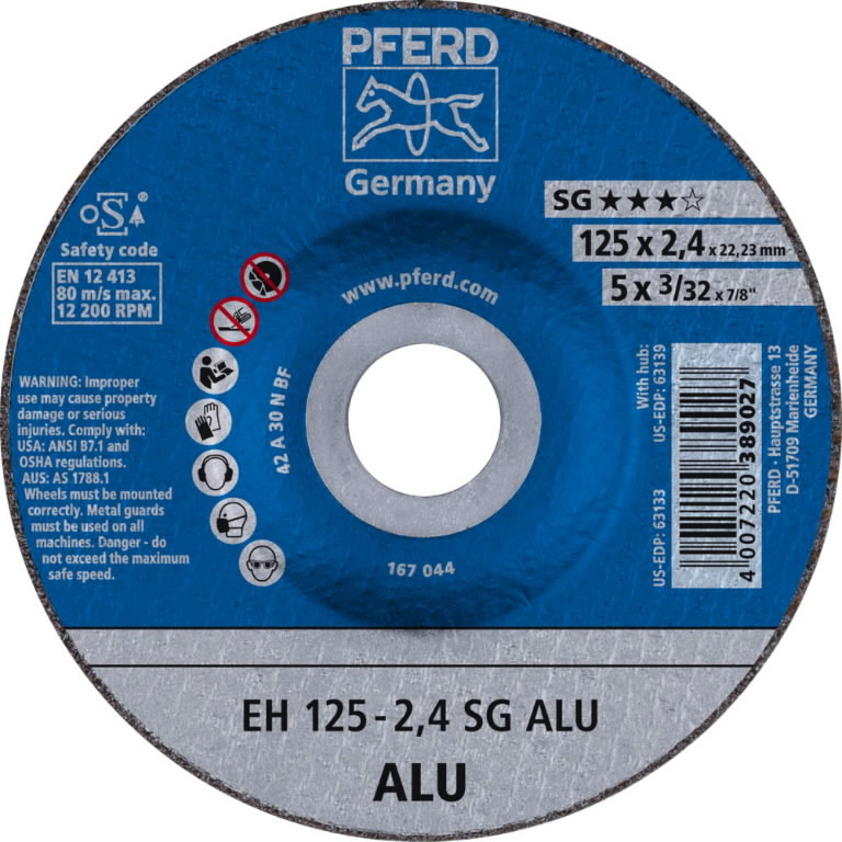 Cut-off wheel SG Alu EH 115x2,5mm, Pferd