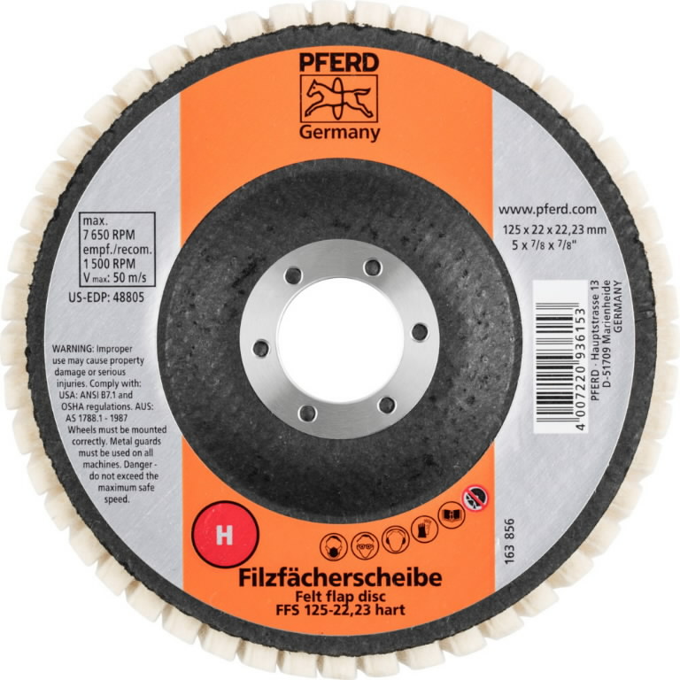 Flap polishing wheel FFS 125mm H (hard) 1