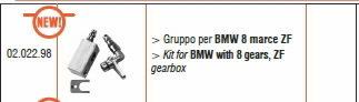 Adapterių komplektas skirtas  BMW zf8 8speed, ATF 