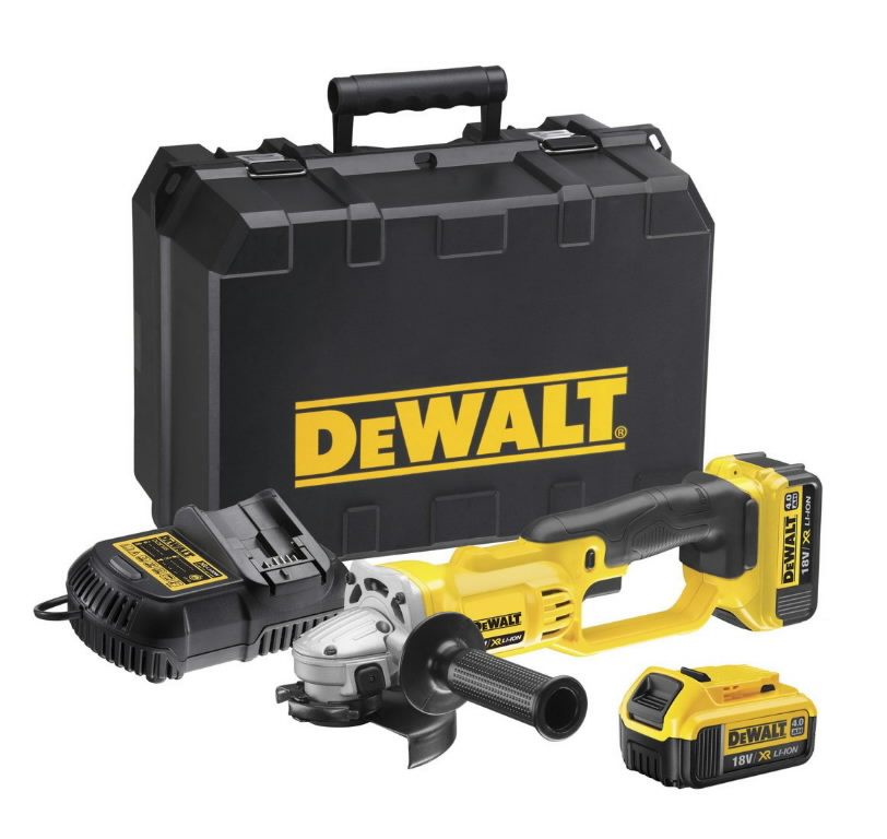 Akkukulmahiomakone DCG412M2, 125 mm, 18V / 4,0Ah, DeWalt