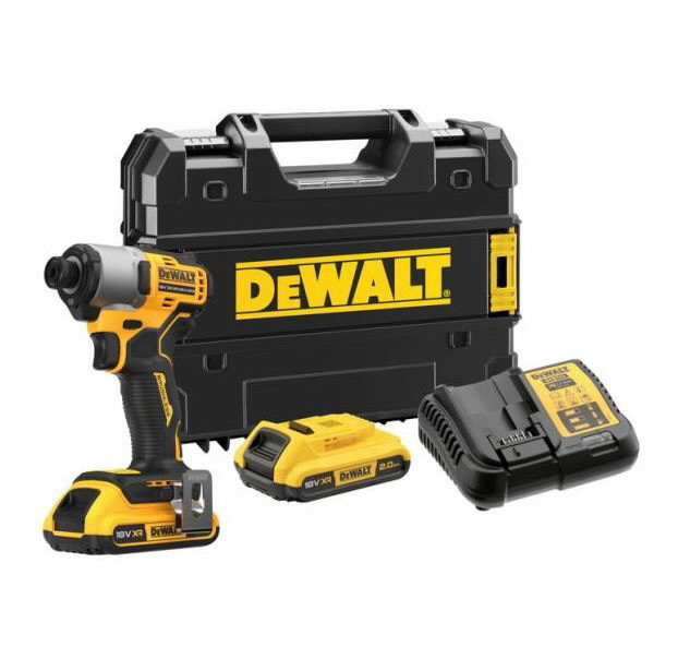 Cordless impact driver DCF840D2T, brushless, 18V / 2 x 2,0Ah, DeWalt