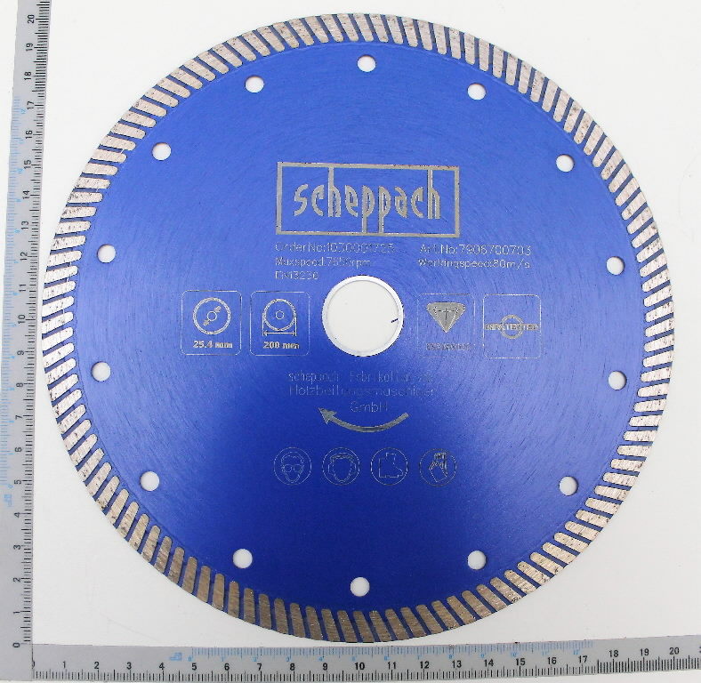 Deimantinis pjovimo diskas Turbo FS 3600 Ø200x25.4 mm