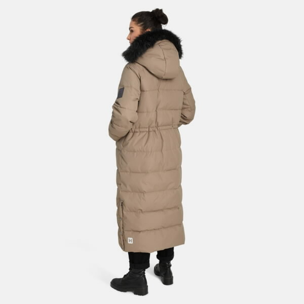 Winter coat Gudrun hooded, beige L 2.