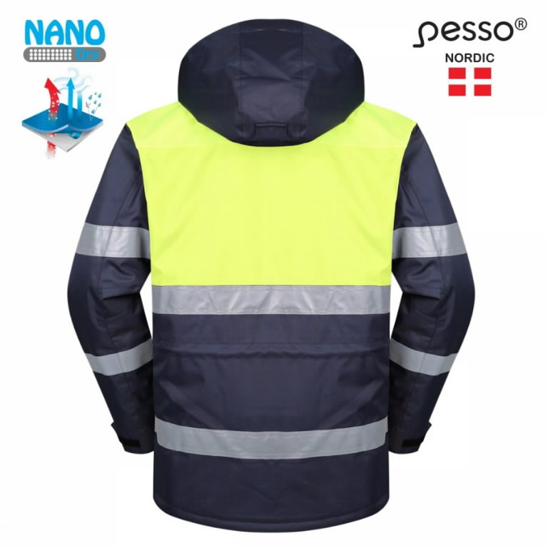 Winterjacket HANA navy / yellow M, Pesso