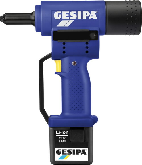 Electric rivet Powerbird with battery, Gesipa Cordless Blind Rivet Guns