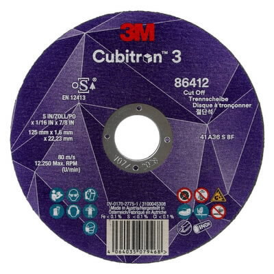 Pjovimo diskas Cubitron 3 T41 P36+ 125x1,6/22,23mm