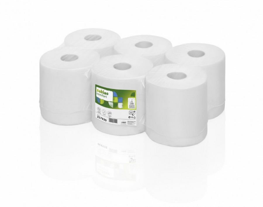 SuperSoft paper towel roll, 1- ply, 275 m, Satino by WEPA