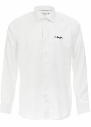 Men's shirt - regular cut, white KUBOTA M, Kubota