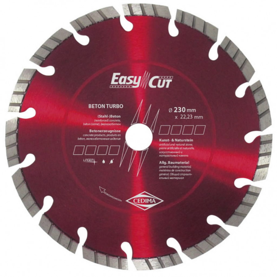 Diamond cutting disc Beton Turbo 350x3,2/25,4mm, Cedima