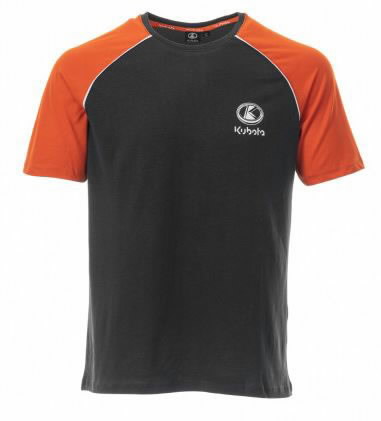Mens t-shirt orange and grey KUBOTA M