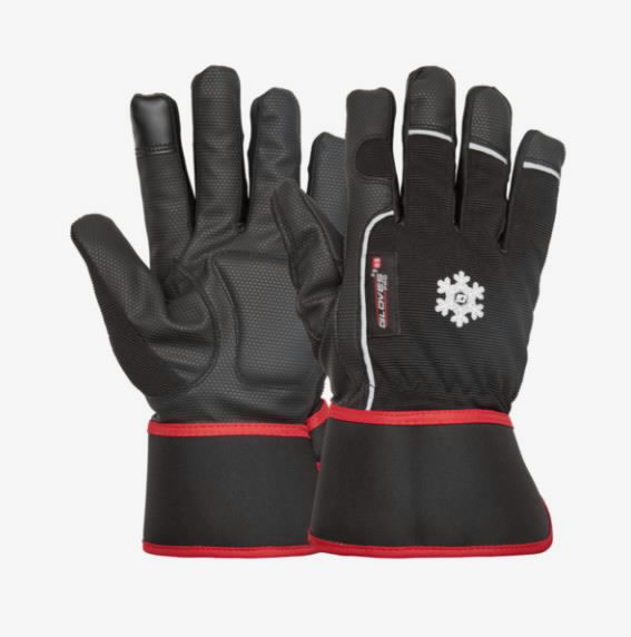 Wintergloves, Red Winter dry, black/red 9