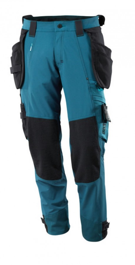Kelnės 17031 Advanced, su kabančiomis kišenėmis, ryškiai mėlyna 82C52