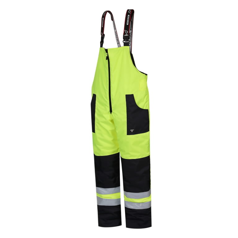 yellow hi vis overalls