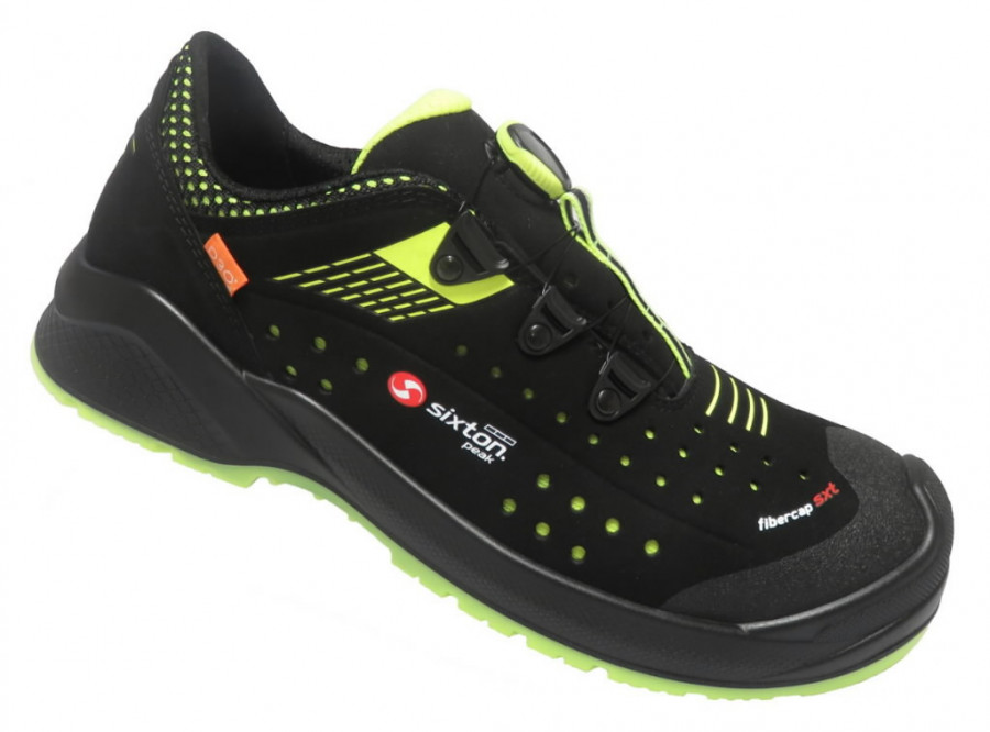 Safety Shoes Forza Boa Resolute Black Yellow S1p Esd Src 46 Sixton Peak