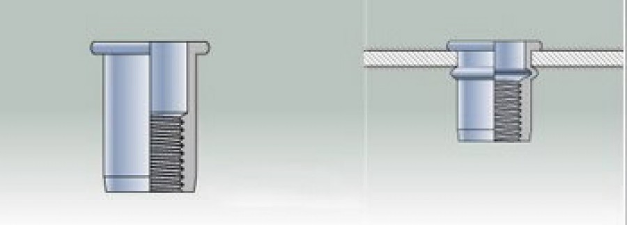 Blind rivet nut M8 PL 1