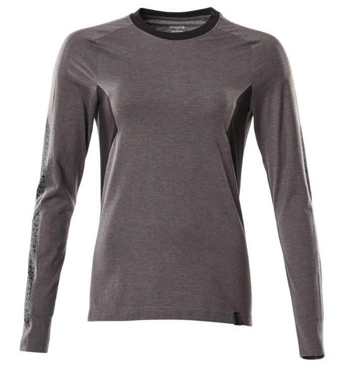 T-Shirt Accelerate, woman, long sleeved, dark anth./black 2XL, Mascot