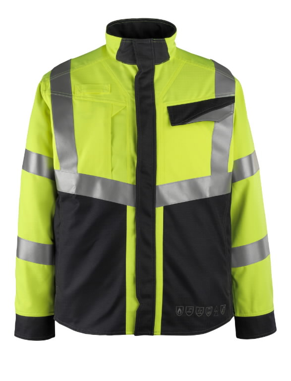 Biel HI-VIz multisafe work jacket, yellow/dark navy, L, Mascot - Welder ...