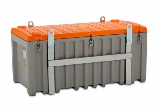 Įrankių dėžė 750L pila/oranžinė, skirta naudotis kranu 