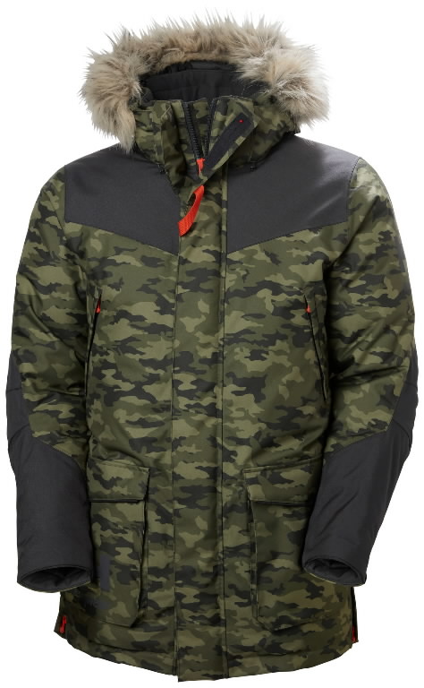 Winter jacket parka Bifrost, hooded, camo XL, Helly Hansen WorkWear ...
