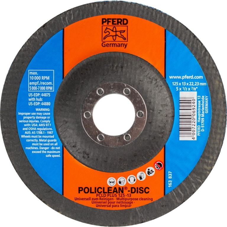 Diskas valymo 125mm PCLD PLUS POLICLEAN-DISC, Pferd