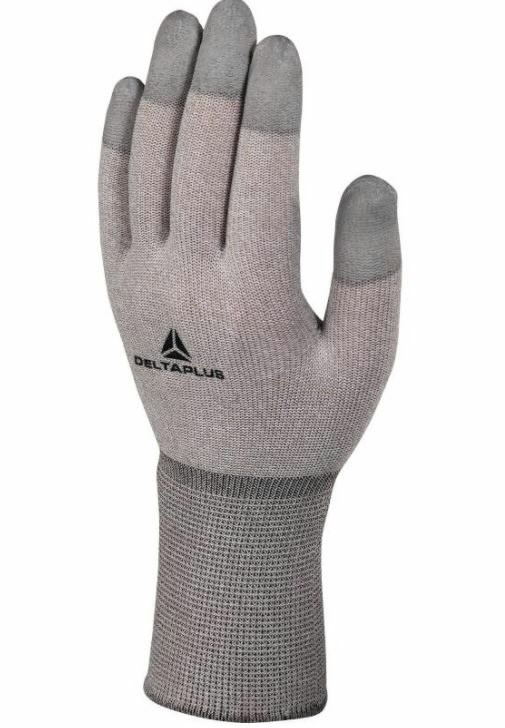 Gloves, ESD, copper/polyamide knitted glove - PU on fingers 11