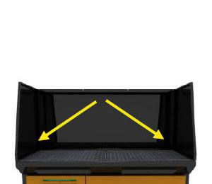 Downdraft table side panels, Plymovent