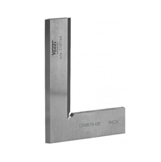 Precision Inspection Square DIN 875, GG 00, inox, 50 mm flat  2.