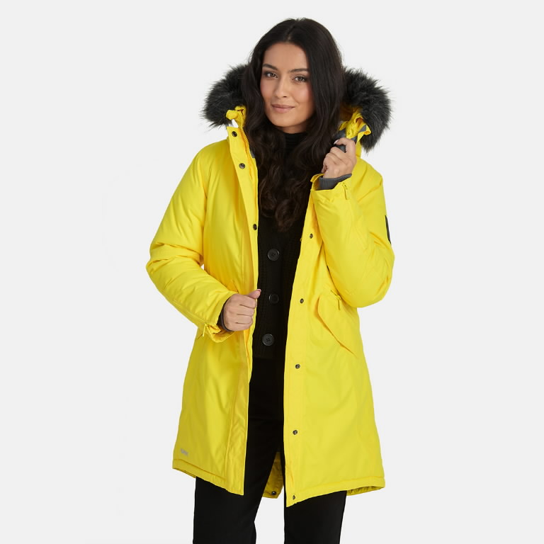 Žieminė striukė parka Vivian, moteriška, geltona XL 3.