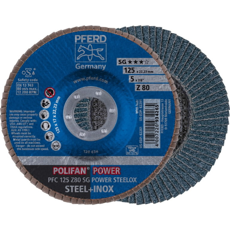 Lameļu disks SG POWER STEELOX 125mm Z80 PFC, Pferd