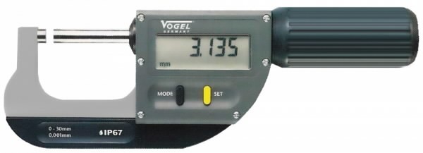 Digital Micrometer,0-30mm DIN 863, IP67 