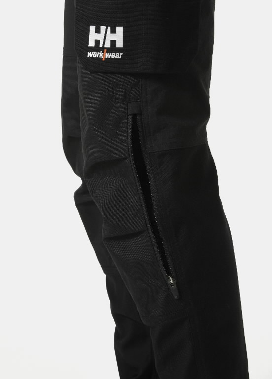 Kelnės su kabančiomis kišenėmis Oxford 4X Cons, tamprios, juoda C54 5.