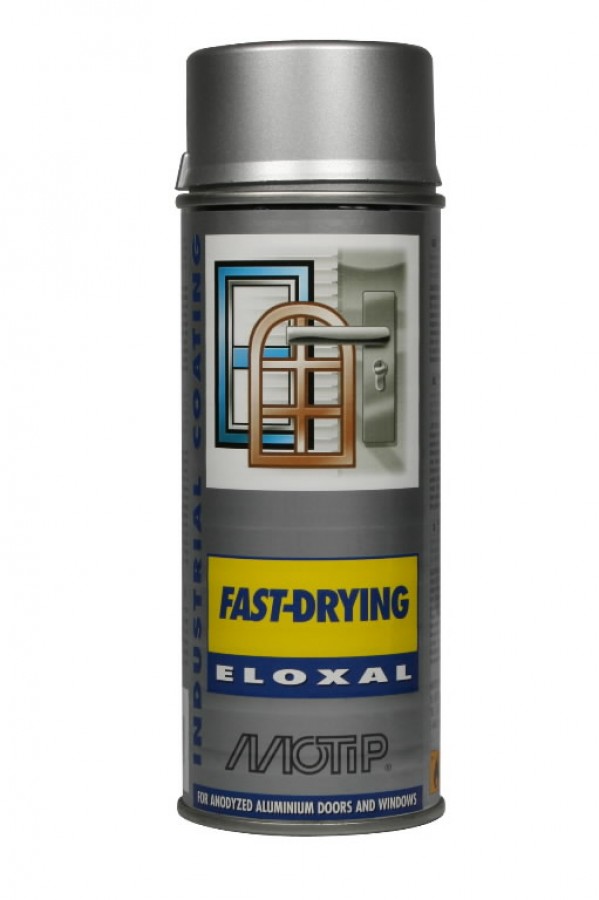 Aerosols Eloxal spray Sudraba 400ml, Motip