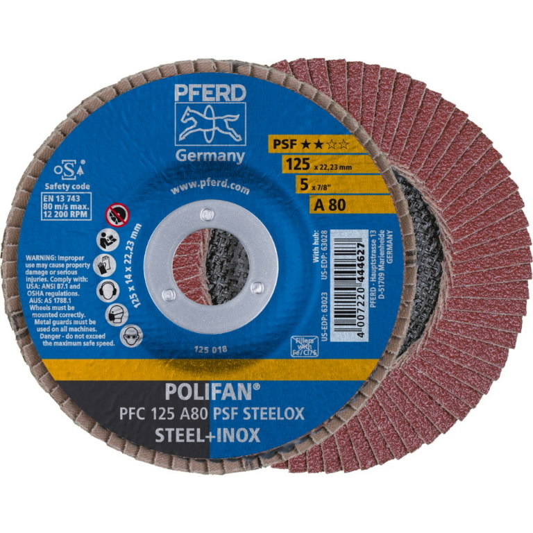 Lamellilaikka PSF STEELOX 125mm P80 PFC, Pferd